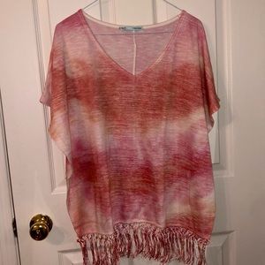 Maurices pink poncho